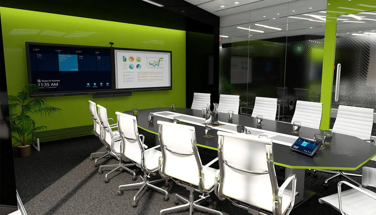 Professional meeting room video conferencing installation in Dubai